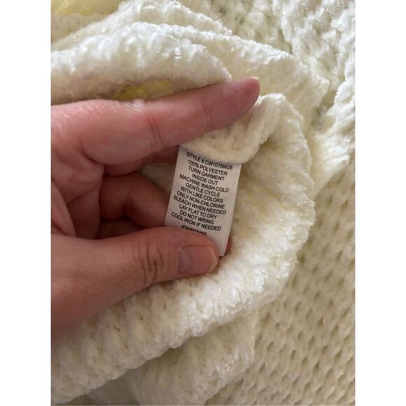 Sanctuary White Waffle Knit Sweater Womens Size Small - Picture 2 of 10